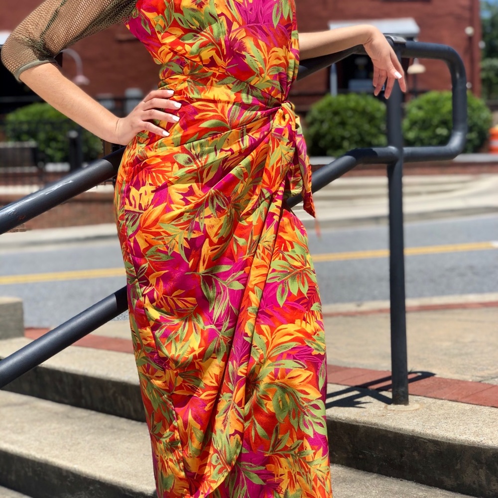 Floral Wrap Dress